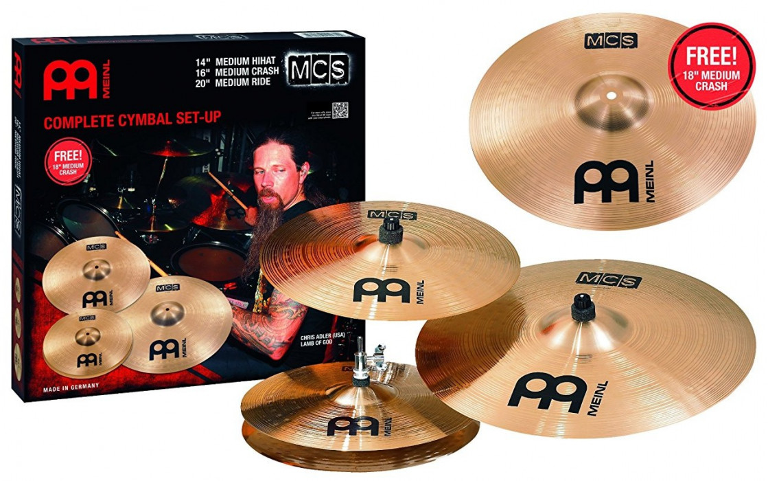 Hlavní obrázek Činelové sady MEINL MCS+MCS18MC MCS Cymbal Set + MCS 18” Medium Crash