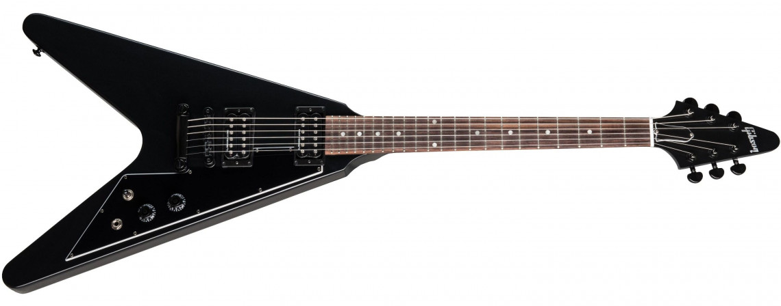 Hlavní obrázek Hard&heavy GIBSON Flying V B-2 Satin Ebony