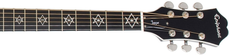 Hlavní obrázek Dreadnought EPIPHONE Dave Navarro Signature Ebony