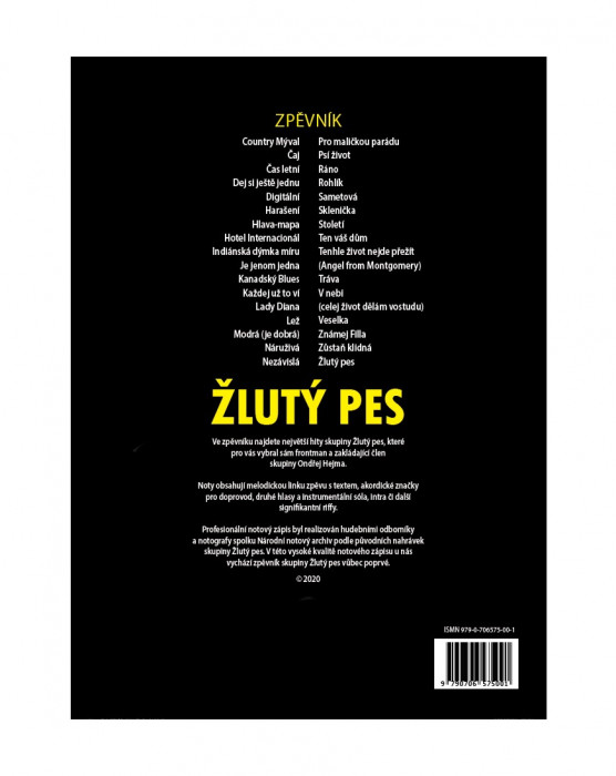 Hlavní obrázek Zpěvníky a učebnice PUBLIKACE Zpěvník Žlutý Pes