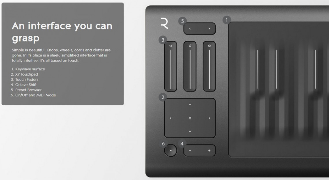 Hlavní obrázek MIDI keyboardy ROLI Seaboard RISE 49