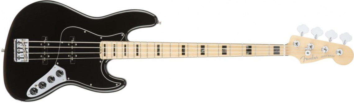Hlavní obrázek JB modely FENDER American Elite Jazz Bass Black Maple