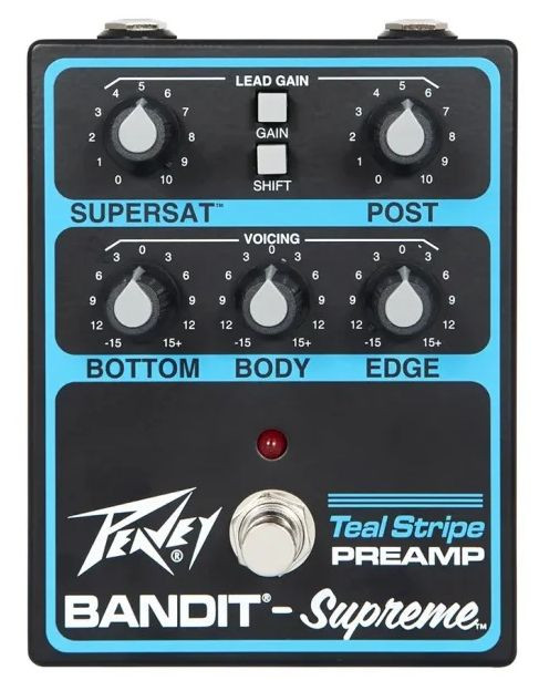 Levně Peavey Bandit Supreme Teal Stripe Preamp Pedal