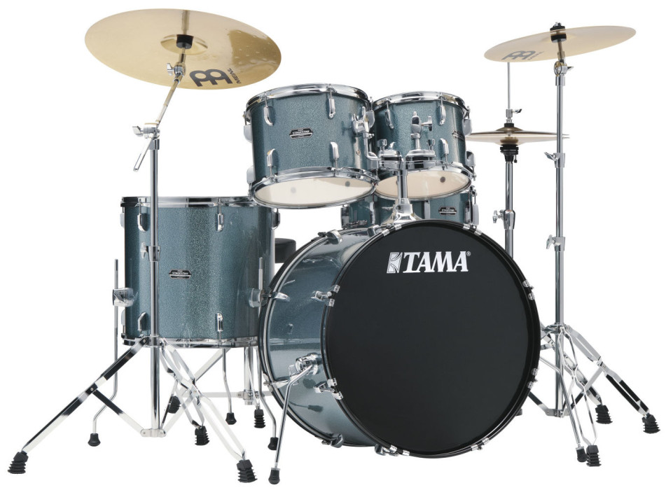 Hlavní obrázek 22“; 10“, 12“; 16“ TAMA ST52H6-SEM Stagestar Drum Set - Sea Blue Mist