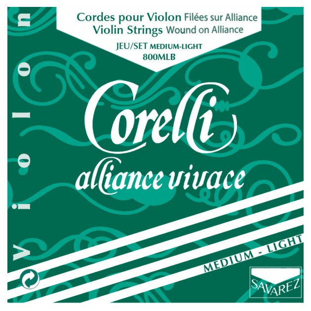 Hlavní obrázek Struny SAVAREZ 800MLB Corelli Alliance Vivace Violin Set - Medium Light