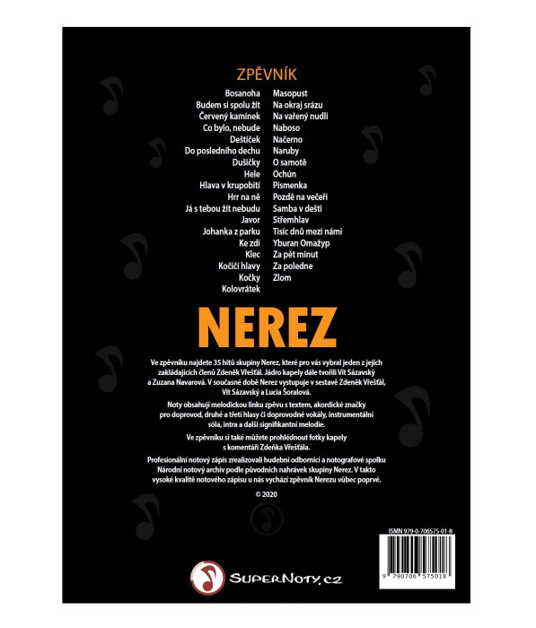 Hlavní obrázek Zpěvníky a učebnice PUBLIKACE Zpěvník Nerez
