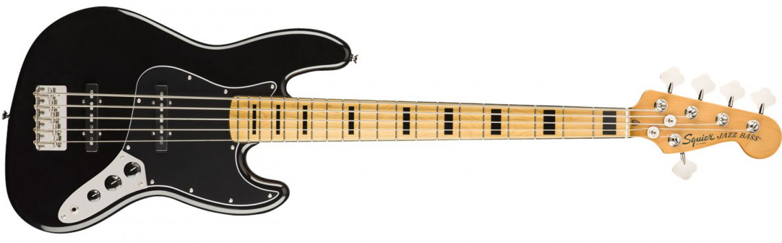 Levně Fender Squier Classic Vibe 70s Jazz Bass V Black Maple
