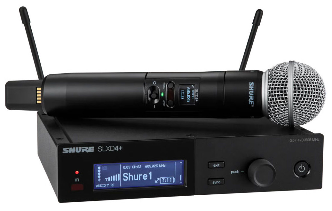 Hlavní obrázek S ručním mikrofonem SHURE SLXD24+E/58-S50