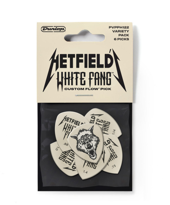 Hlavní obrázek Ostatní  DUNLOP PVPPH122 HETFIELD'S WHITE FANG CUSTOM FLOW PICK VARIETY PACK - 6 ks