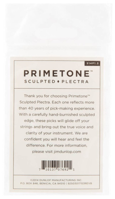 Hlavní obrázek Tvrdost do 2.0 DUNLOP Primetone Semi Round Grip Pick 1.3mm, 12ks