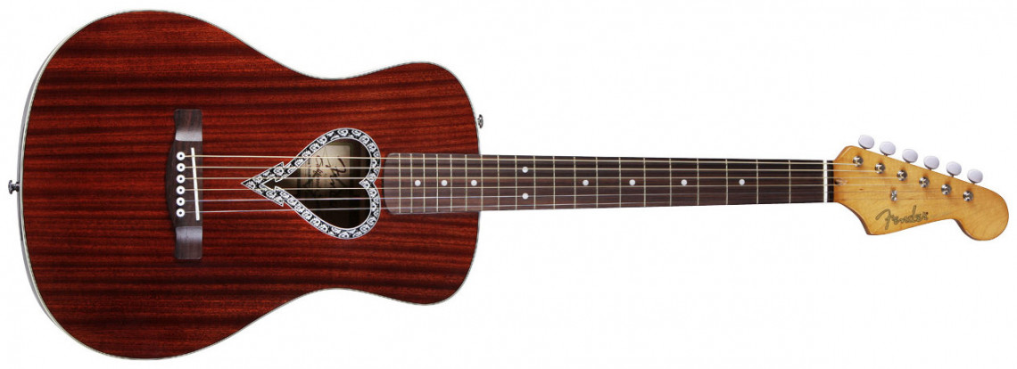 Hlavní obrázek Další tvary FENDER Alkaline Trio Malibu Natural Mahogany