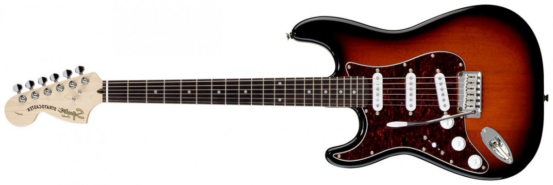 Hlavní obrázek Levoruké FENDER SQUIER Standard Stratocaster® Left Handed, Rosewood Fretboard, Antique Burst