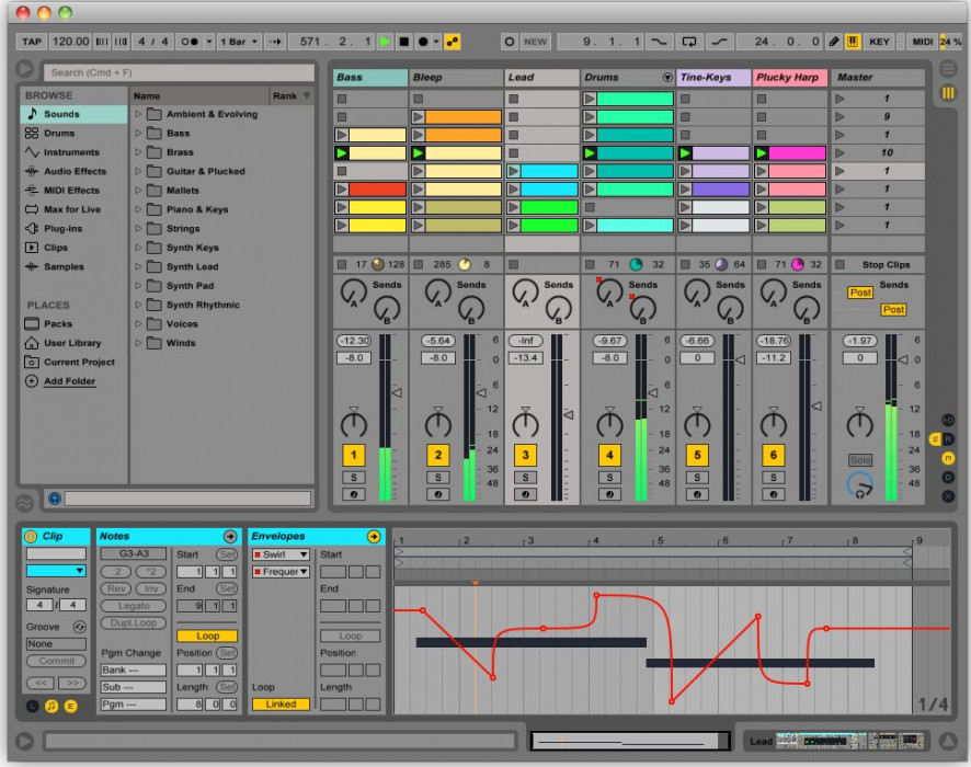 Hlavní obrázek Záznamový a multitrack software ABLETON Live 9