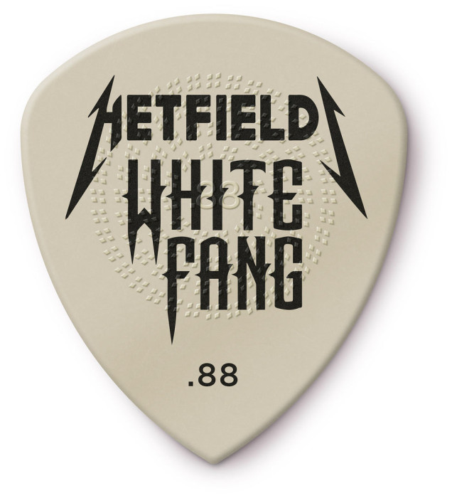 Hlavní obrázek Tvrdost  0.88 DUNLOP PH122P088 HETFIELD'S WHITE FANG CUSTOM FLOW PICK .88MM - 6 ks