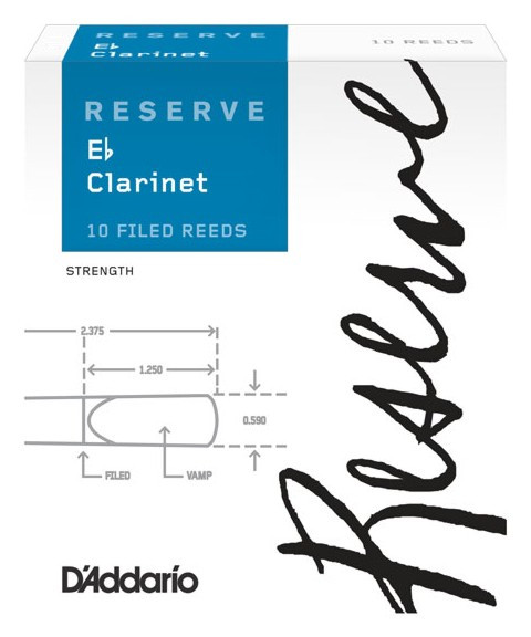 Hlavní obrázek Es klarinet RICO DBR1020 Reserve Eb Clarinet Reed 2.0 - 10 Box