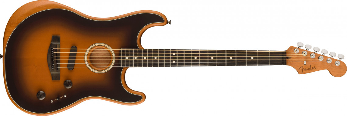 Levně Fender DE American Acoustasonic Stratocaster - 2-Color Sunburst