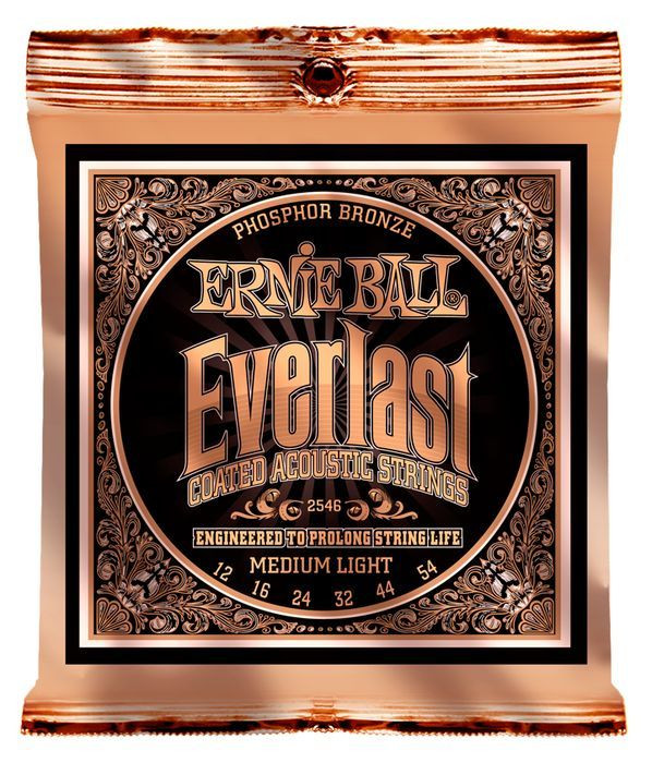 Hlavní obrázek Tvrdost .012 ERNIE BALL 2546 Everlast Coated Phosphor Bronze Medium Light - .012 - .054