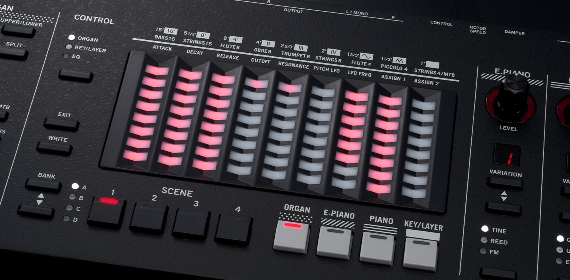 Hlavní obrázek Keyboardy s dynamikou VOX Continental 73 BK