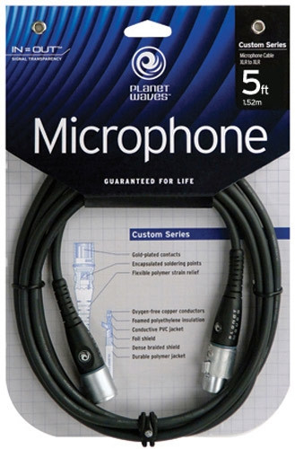 Hlavní obrázek XLR F - XLR M PLANET WAVES PW-M-05 Custom Series