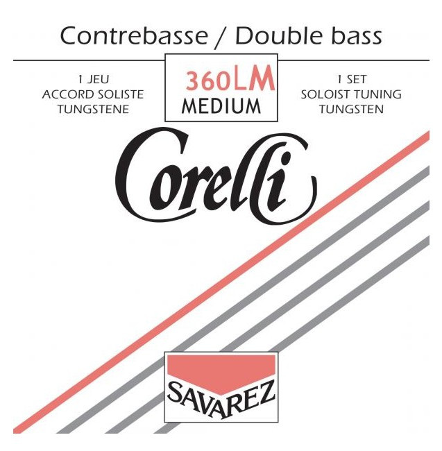 Hlavní obrázek Struny SAVAREZ 360LM Corelli Double Bass Tungsten Solo Set - Medium