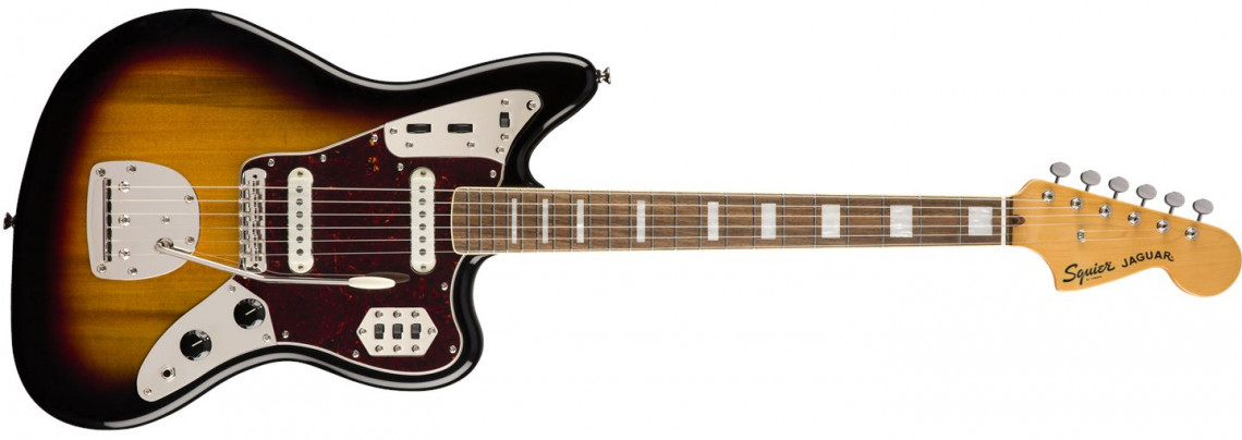 E-shop Fender Squier Classic Vibe 70s Jaguar 3-Color Sunburst Laurel