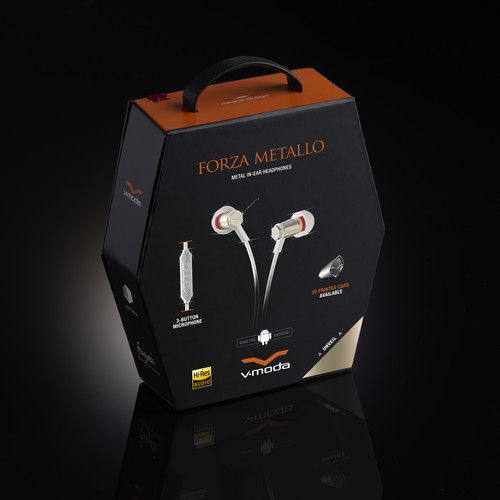 Hlavní obrázek Do uší (s kabelem) V-MODA Forza Metallo In-Ear (Android, Rose Gold)