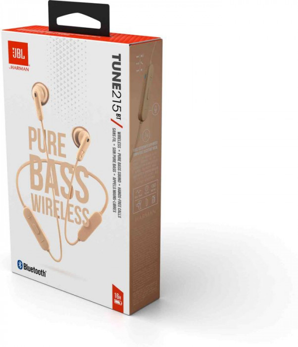 Hlavní obrázek Bezdrátová do uší JBL Tune 215BT Champagne Gold