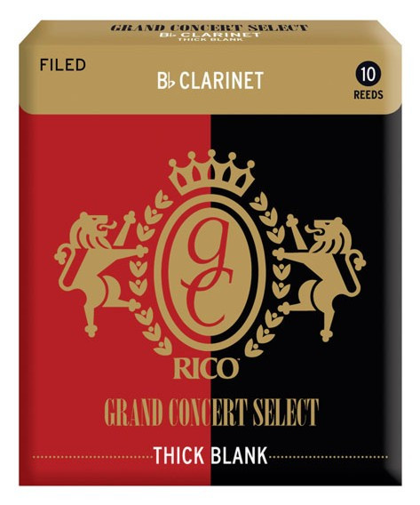 Hlavní obrázek Bb klarinet RICO RGT10BCL200 - Grand Concert Select Thick Blank - Bb Clarinet Reeds 2.0 - 10 Box