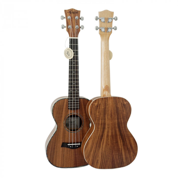 Hlavní obrázek Tenorové AIERSI SU076PAE Koa Tenor Ukulele Open Pore Natural With Pick