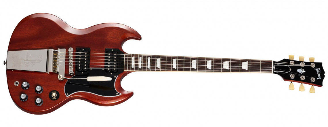 Levně Gibson SG Standard '61 Faded Maestro Vibrola - Vintage Cherry