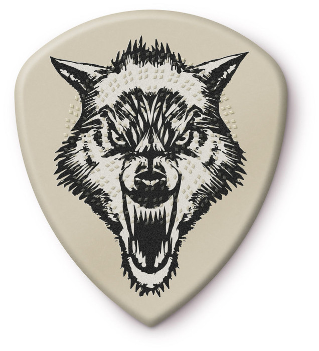 Hlavní obrázek Tvrdost do 2.0 DUNLOP PH122P140 HETFIELD'S WHITE FANG CUSTOM FLOW PICK 1.4MM - 6 ks