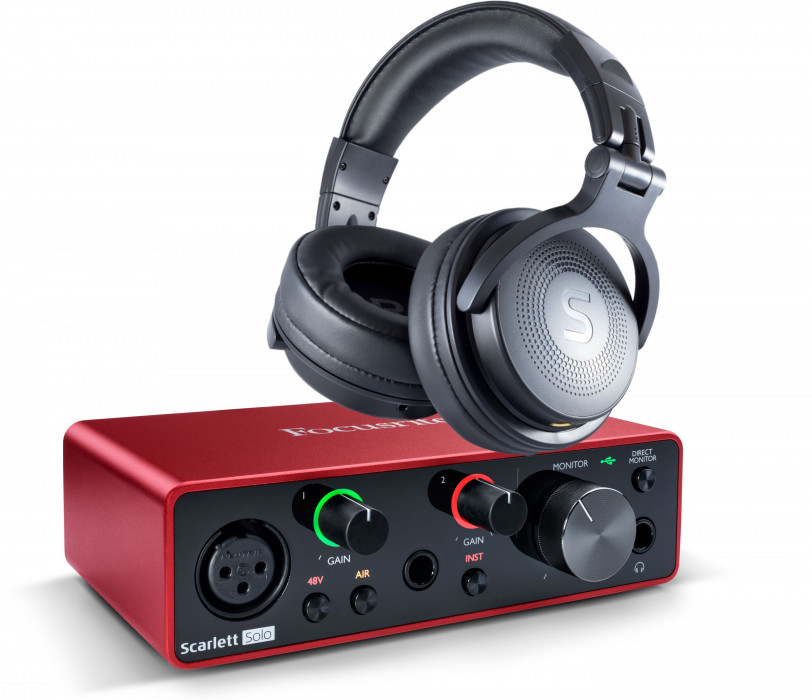 Hlavní obrázek USB zvukové karty FOCUSRITE Scarlett Solo 3G + Soundeus Fidelity 30 SET