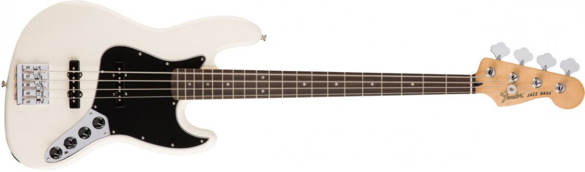 Hlavní obrázek JB modely FENDER Deluxe Active Jazz Bass Olympic White Rosewood B-STOCK