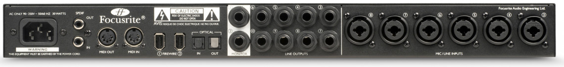 Hlavní obrázek FireWire zvukové karty FOCUSRITE Saffire PRO 40