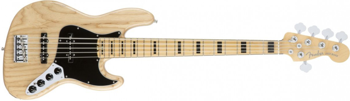 Hlavní obrázek 5strunné FENDER American Elite Jazz Bass V Ash Natural Maple