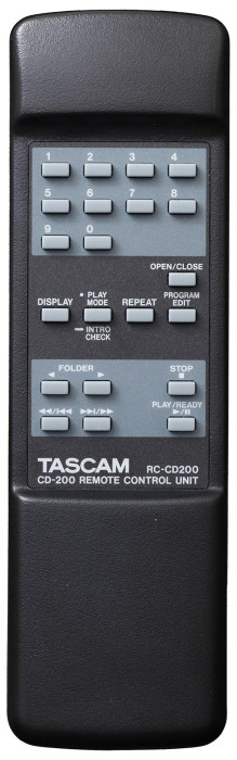 Hlavní obrázek Profesionální CD/DVD/USB/SD/MC přehrávače TASCAM CD200