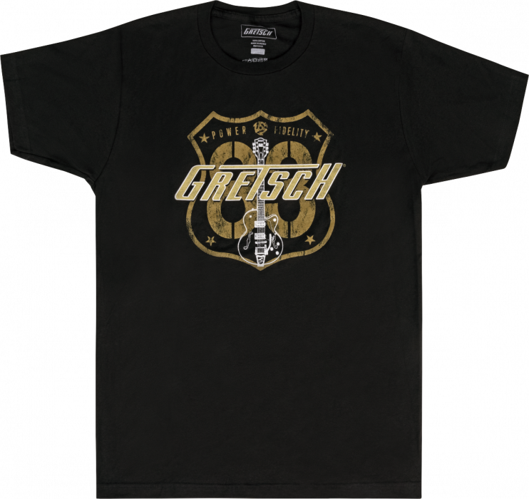 Levně Gretsch Route 83 T-Shirt, Black, XXL