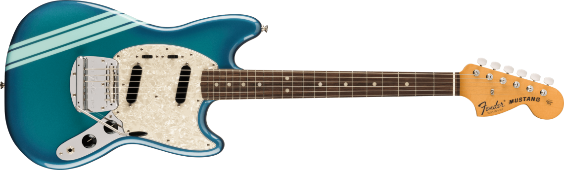 Levně Fender Vintera II `70s Competition Mustang - Competition Burgundy