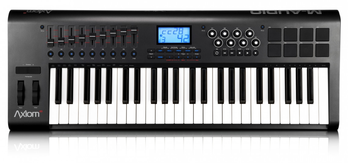 Hlavní obrázek MIDI keyboardy M-AUDIO Axiom 49 Advanced, MIDI ovladač, 49 kláves, 58 MIDI ovládacích prvků
