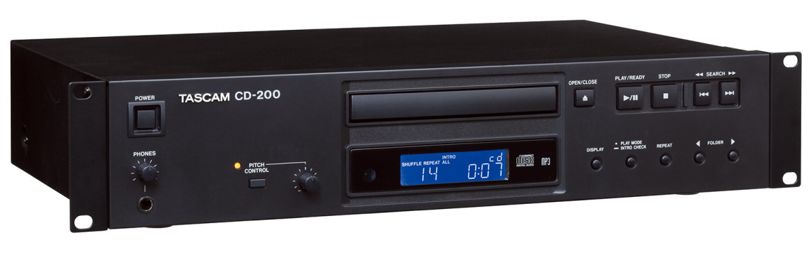 Hlavní obrázek Profesionální CD/DVD/USB/SD/MC přehrávače TASCAM CD200