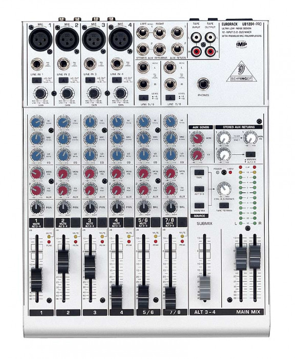 Hlavní obrázek Mixážní pulty bez efektu BEHRINGER EURORACK UB1204-PRO
