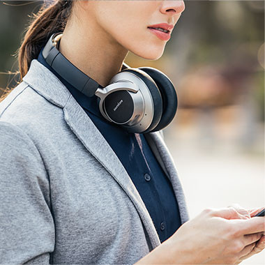 Hlavní obrázek Na uši (s kabelem) ANKER SoundCore SPACE NC (černá + šedá)