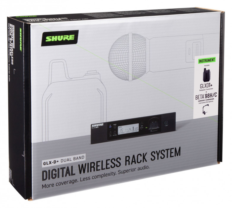 Hlavní obrázek S nástrojovým mikrofonem SHURE GLXD14R+/B98