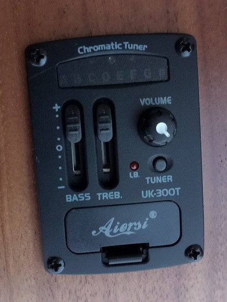 Hlavní obrázek Koncertní AIERSI SU204AE Ebony Concert Ukulele Open Pore Natural With Pick