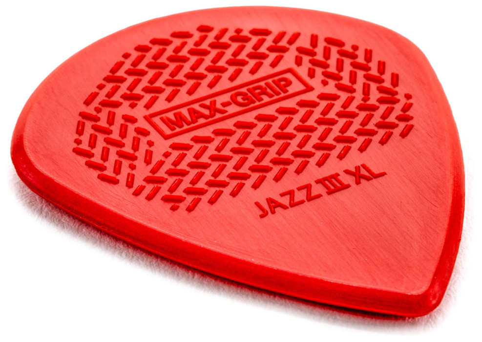 Hlavní obrázek Tvrdost do 2.0 DUNLOP 581PXLN MAX-GRIP JAZZ III XL NYLON PICK 1.38MM - 6 ks
