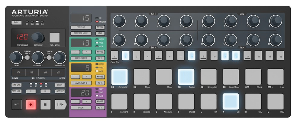 Hlavní obrázek MIDI kontrolery ARTURIA BeatStep Pro Black Edition