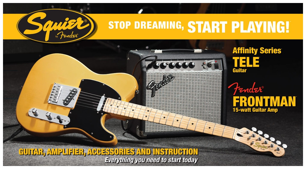 Hlavní obrázek Elektrické sety FENDER SQUIER Stop Dreaming, Start Playing!™ Set: Affinity Series™ Tele®, Butterscotch Blonde