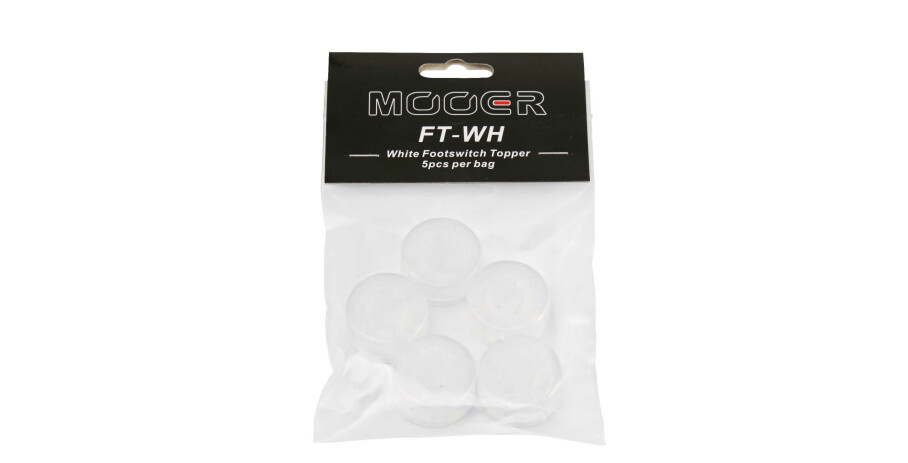 Levně Mooer Candy Footswitch Topper, white, 5 pcs.