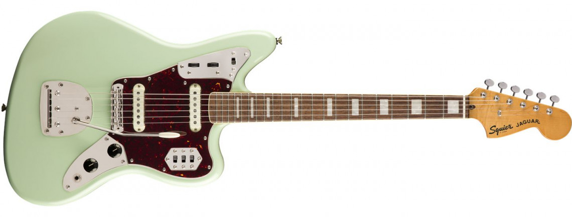 Levně Fender Squier Classic Vibe 70s Jaguar Surf Green Laurel
