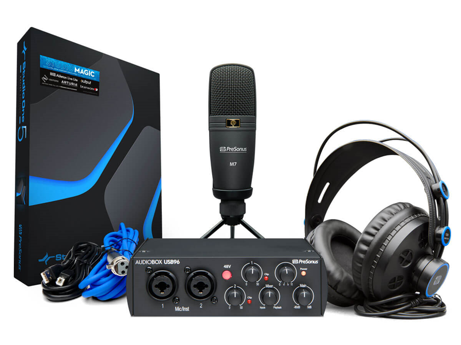 Hlavní obrázek Velkomembránové kondenzátorové mikrofony PRESONUS AudioBox USB 96 Studio
